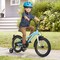 Blue Kids Bicycle with Hand and Coaster Brakes and Anti-Slip Handlebars Training Wheels Included